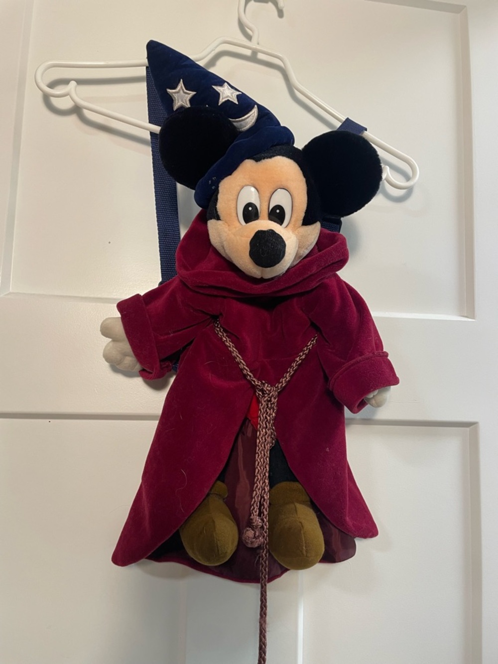 Vintage 90s Sorcerer Mickey Plush Backpack